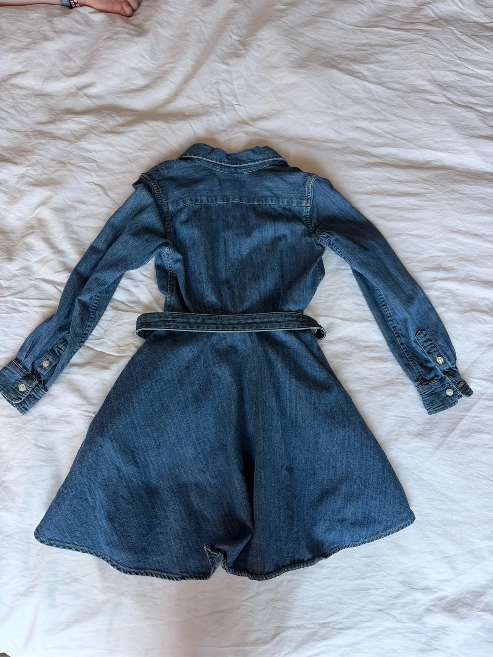 Ralph Lauren Girls' Denim Button-Front Dress - Blue